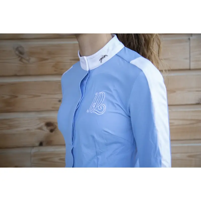 chemise-de-concours-showshirt-bleu-arctique-enfant.webp