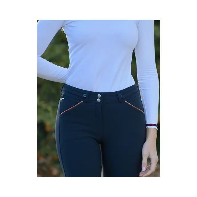 Pantalon d'Équitation Point Sellier Marine  Enfant Penélope