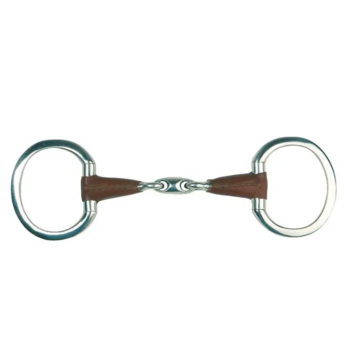 Mors à olives Metalab double brisure cuir