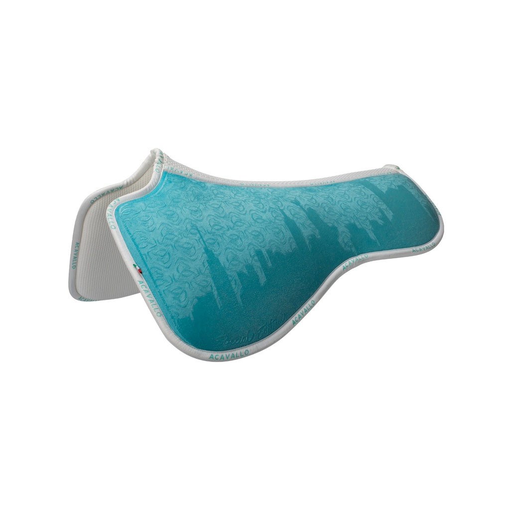 ACAVALLO SPINE FREE LYCRA & MEMORY FOAM 1/2 PAD DRESSAGE W/SILICON GRIP & BAMBOO 