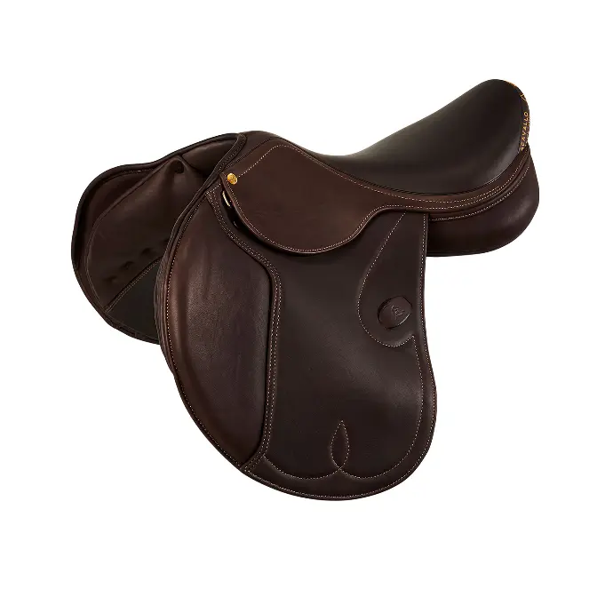 SELLE ACAVALLO BOTTICELLI JUMPING SADDLE WITH FLOCKED PANELS