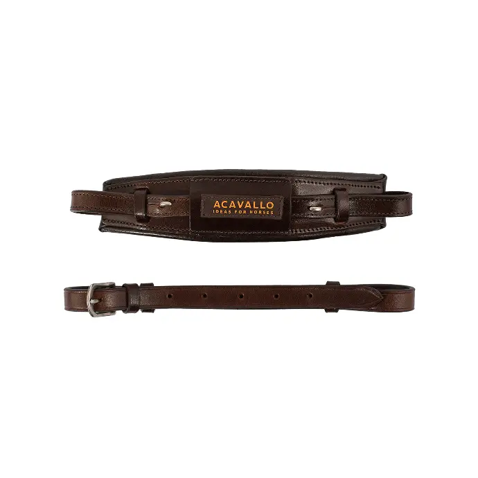 MUSEROLLE ACAVALLO LEATHER NOSEBAND FOR HACKAMORE