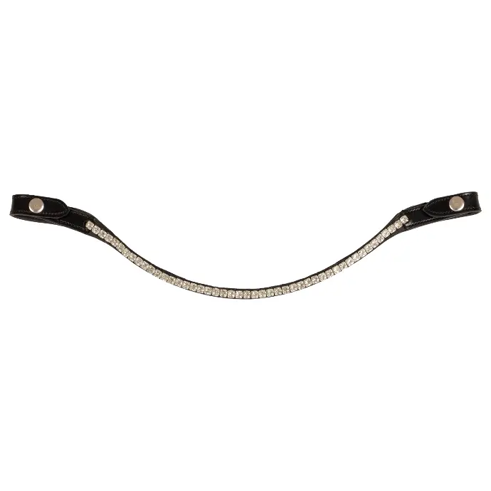 FRONTAL ACAVALLO BROWBAND WITH ROUND CRYSTAL