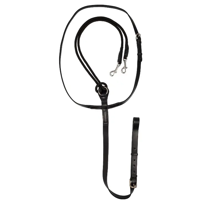 RENES ACAVALLO ITALIAN LEATHER AND ROUND NYLON THIEDEMANN REINS