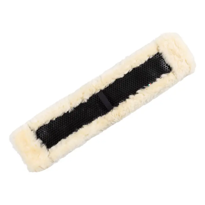 ACAVALLO WESTERN WIDE CLASSIC GEL GIRTH SAVER WITH SHEEPSKIN