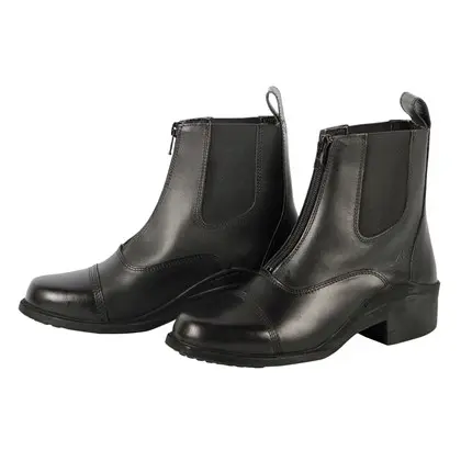 Boots Jodhpur cuir Zipper 