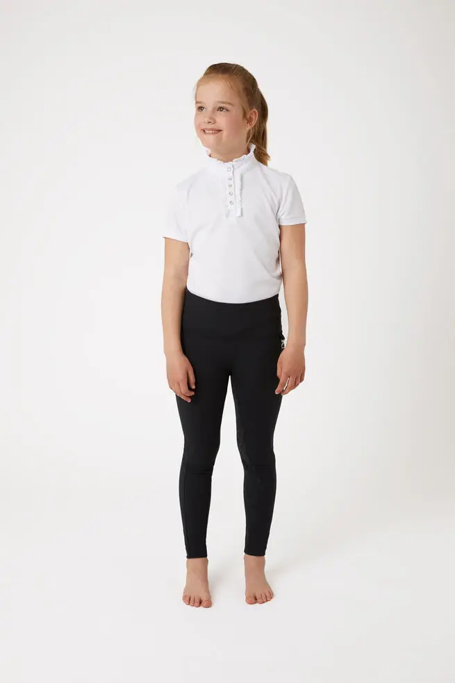 Leggings d'équitation de compression à fond intégral Horze Gillian pour enfant  