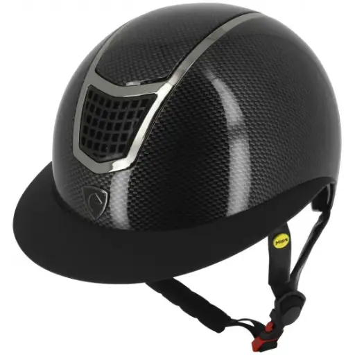 Casque EQUITHÈME Airy MIPS carbone.