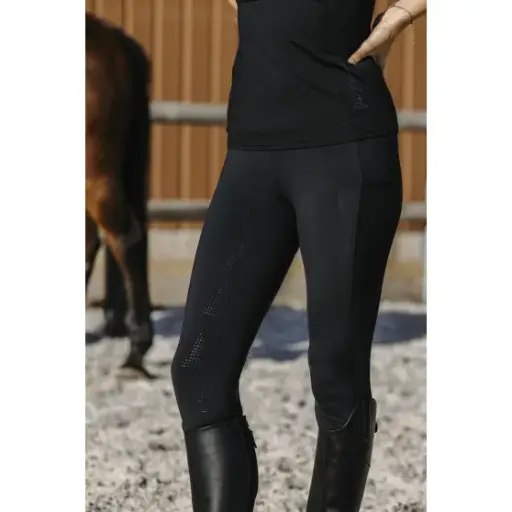 Legging EQUITHÈME Flora fond silicone - Femme