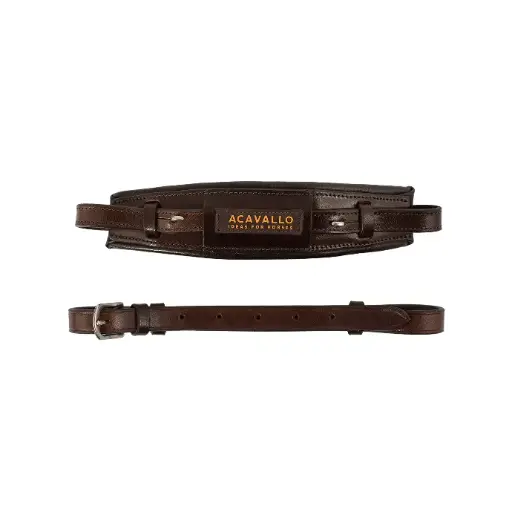 MUSEROLLE ACAVALLO LEATHER NOSEBAND FOR HACKAMORE