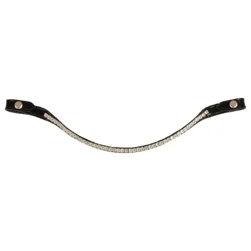 FRONTAL ACAVALLO BROWBAND WITH ROUND CRYSTAL