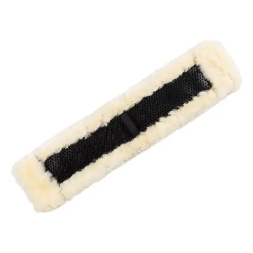 ACAVALLO WESTERN WIDE CLASSIC GEL GIRTH SAVER WITH SHEEPSKIN